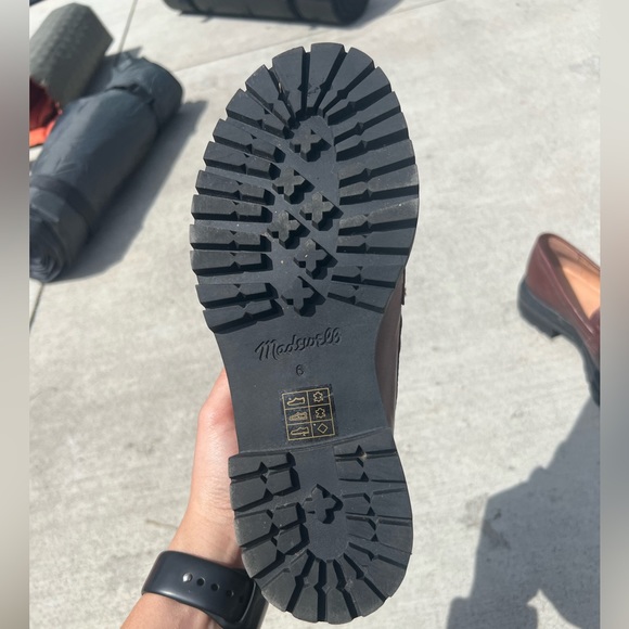 The Bradley Lug Sole Loafer in Leather - Cherry Wood - Picture 7 of 7